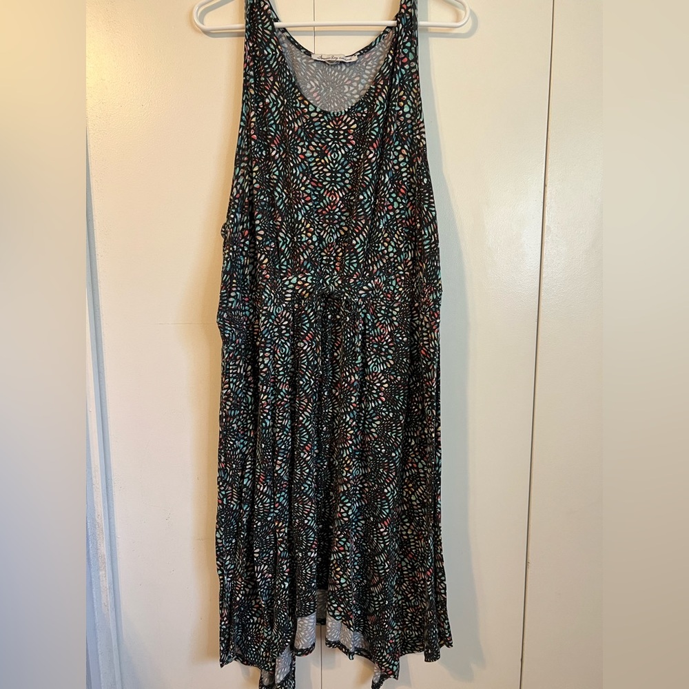 American Rag Black Mosaic Tank Dress